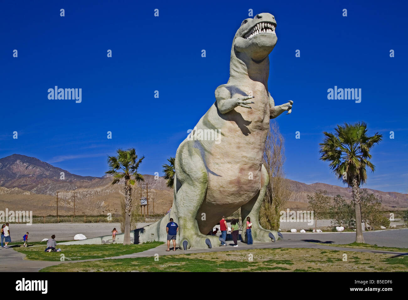 À Cabazon Dinosaur roadside attraction, une plus grande région de Palm Springs, Californie, États Unis, Amérique du Nord Banque D'Images