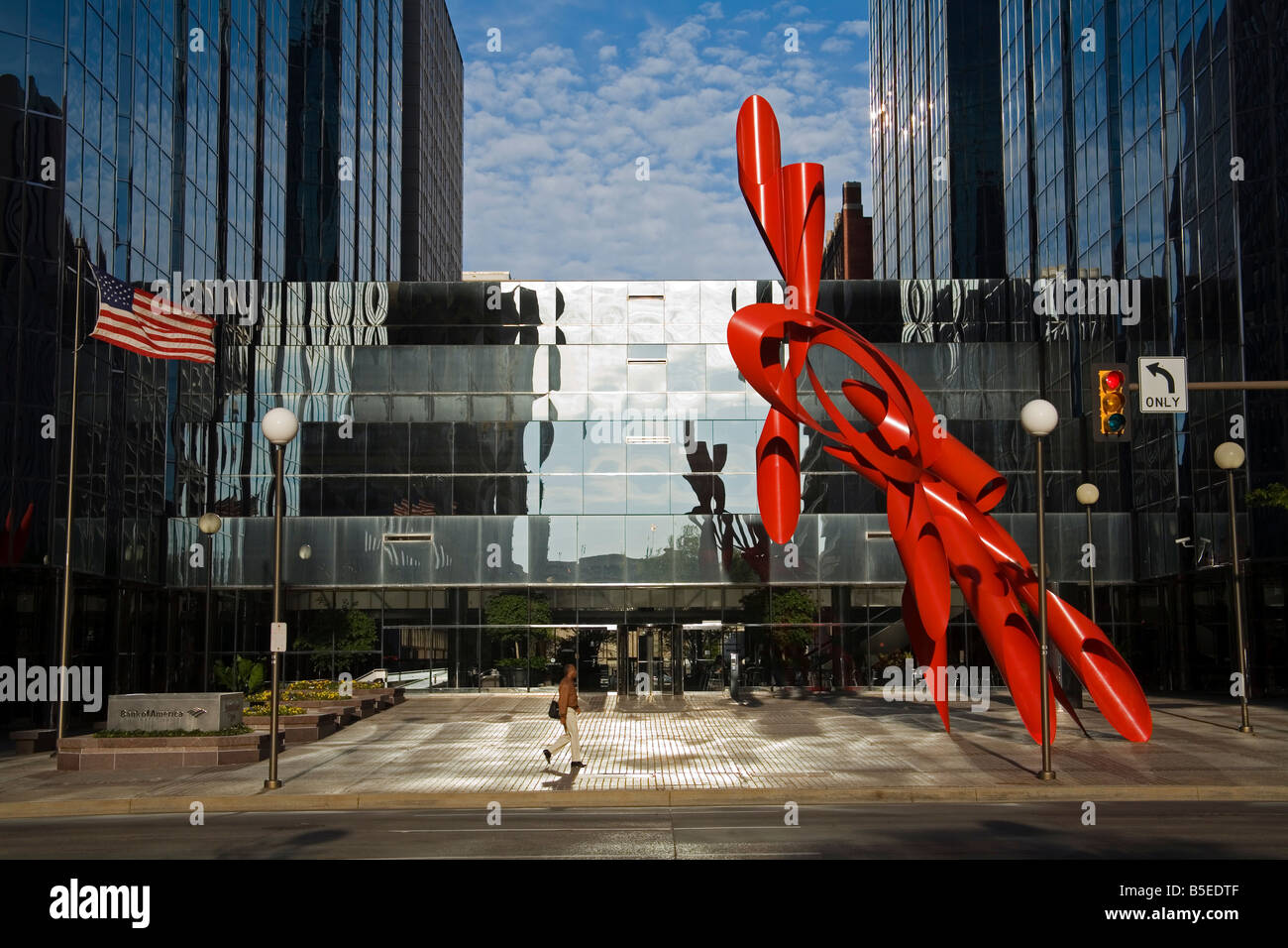 Sculpture par Alexander Liberman, Leadership Square, Oklahoma City, Oklahoma, USA, Amérique du Nord Banque D'Images