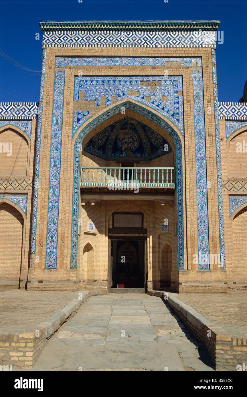 Portail de Mohammed Amin Khan Madrasah, Khiva, Ouzbékistan, l'Asie centrale Banque D'Images