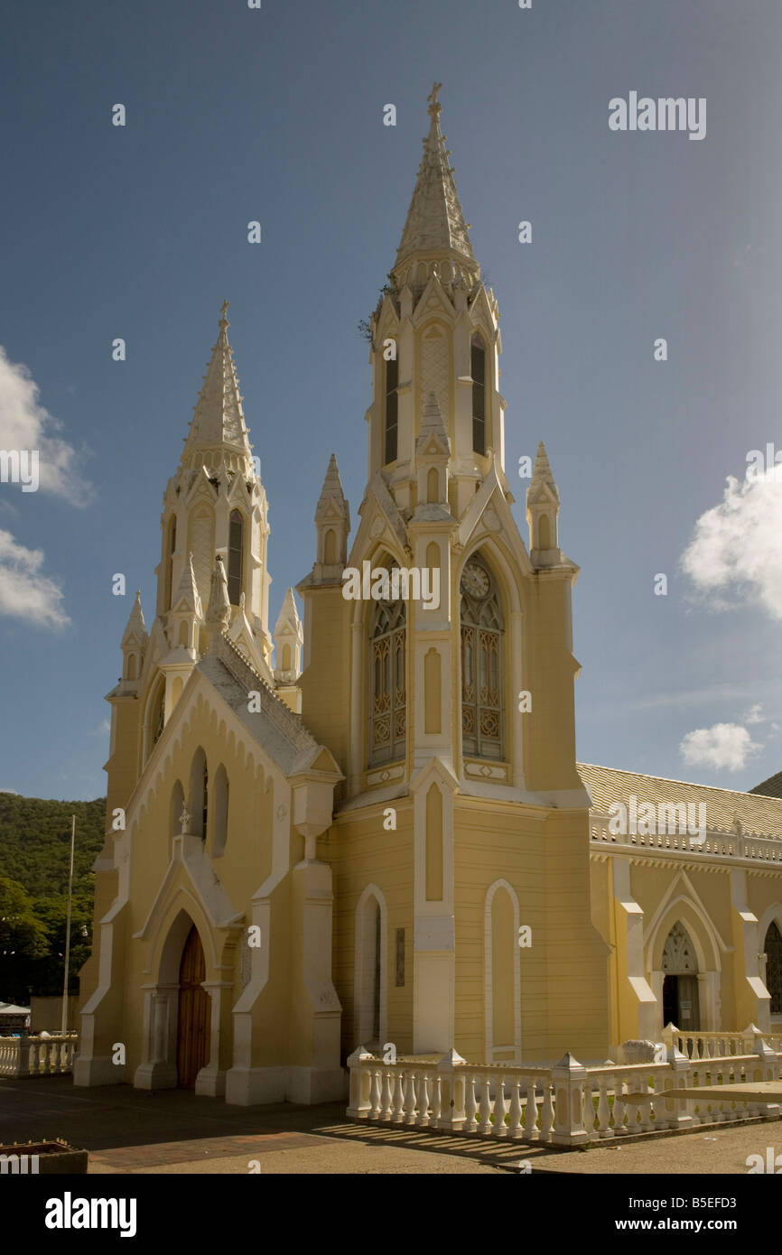 L'église El Valle Ile Margarita Venezuela Amérique du Sud Banque D'Images