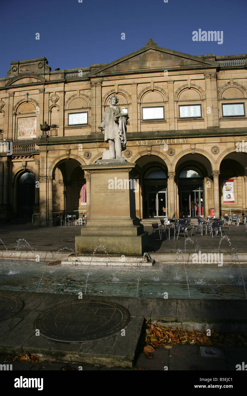 Ville de York, en Angleterre. La statue de William Etty et Edward Taylor conçu York City Art Gallery de New York's Exhibition Place. Banque D'Images