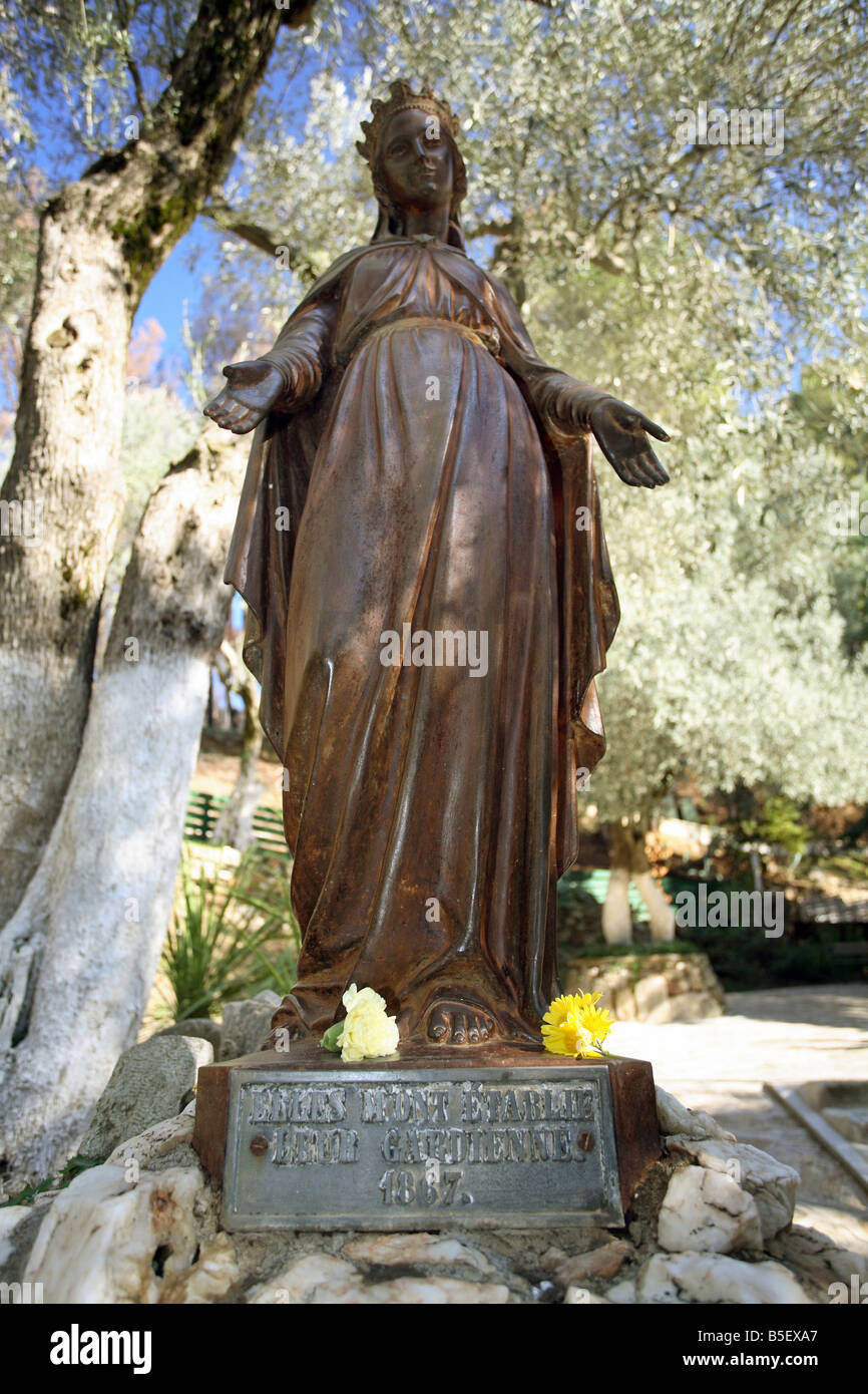 La sculpture de la Vierge Marie, Ephèse, Turquie Banque D'Images