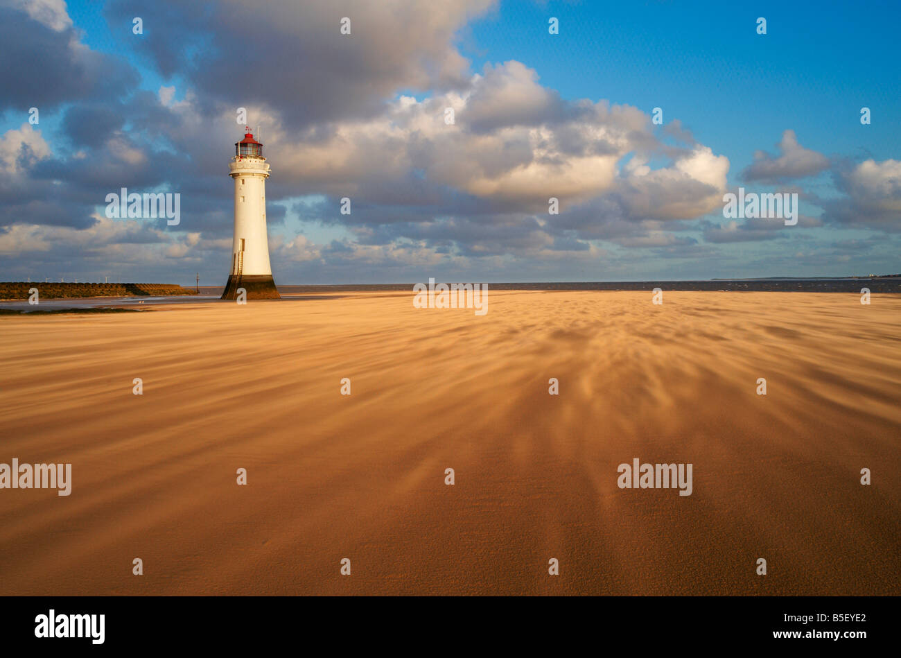 Perchaude Rock Lighthouse New Brighton Banque D'Images