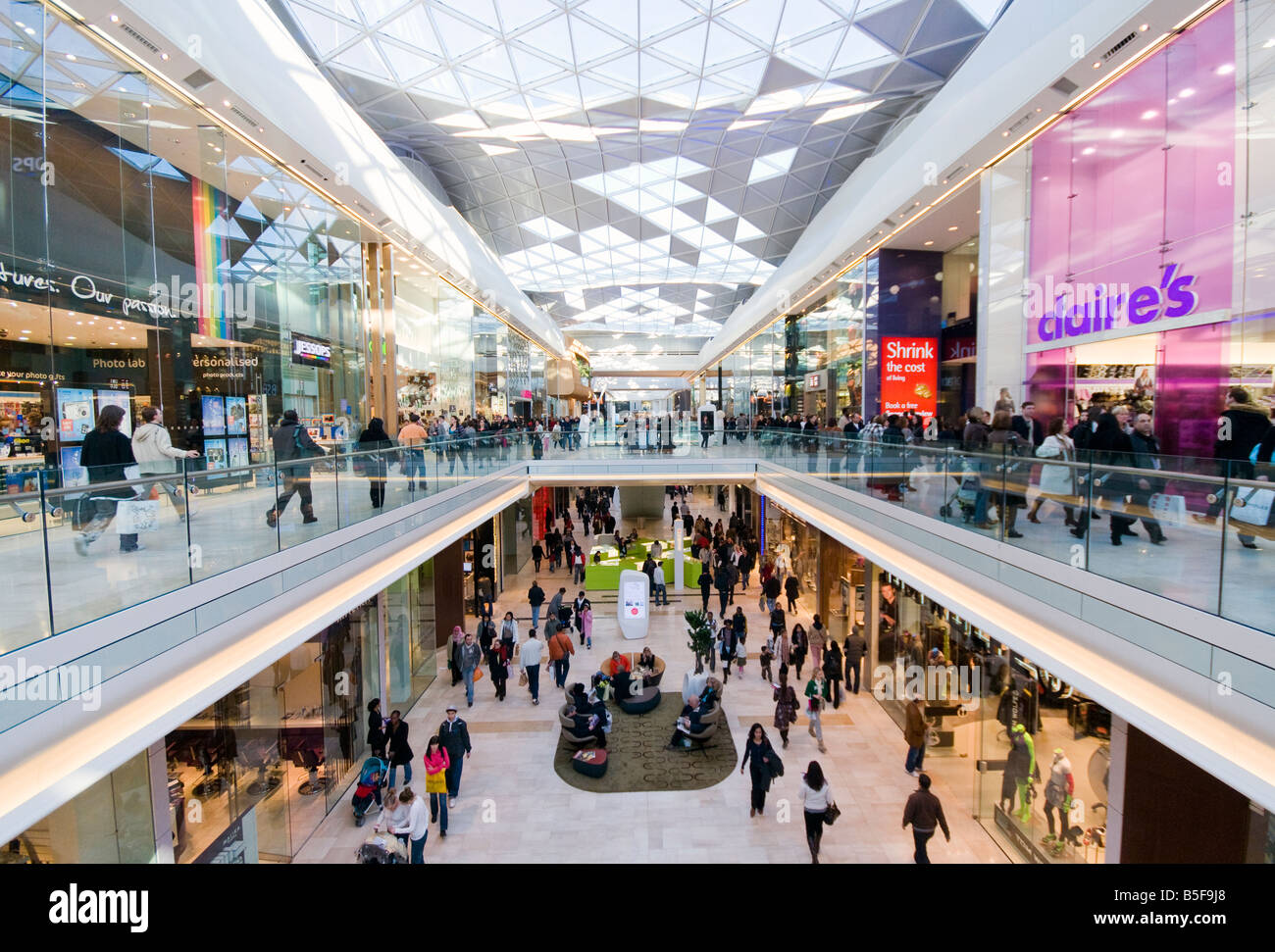 Centre Commercial Westfield London Banque D'Images