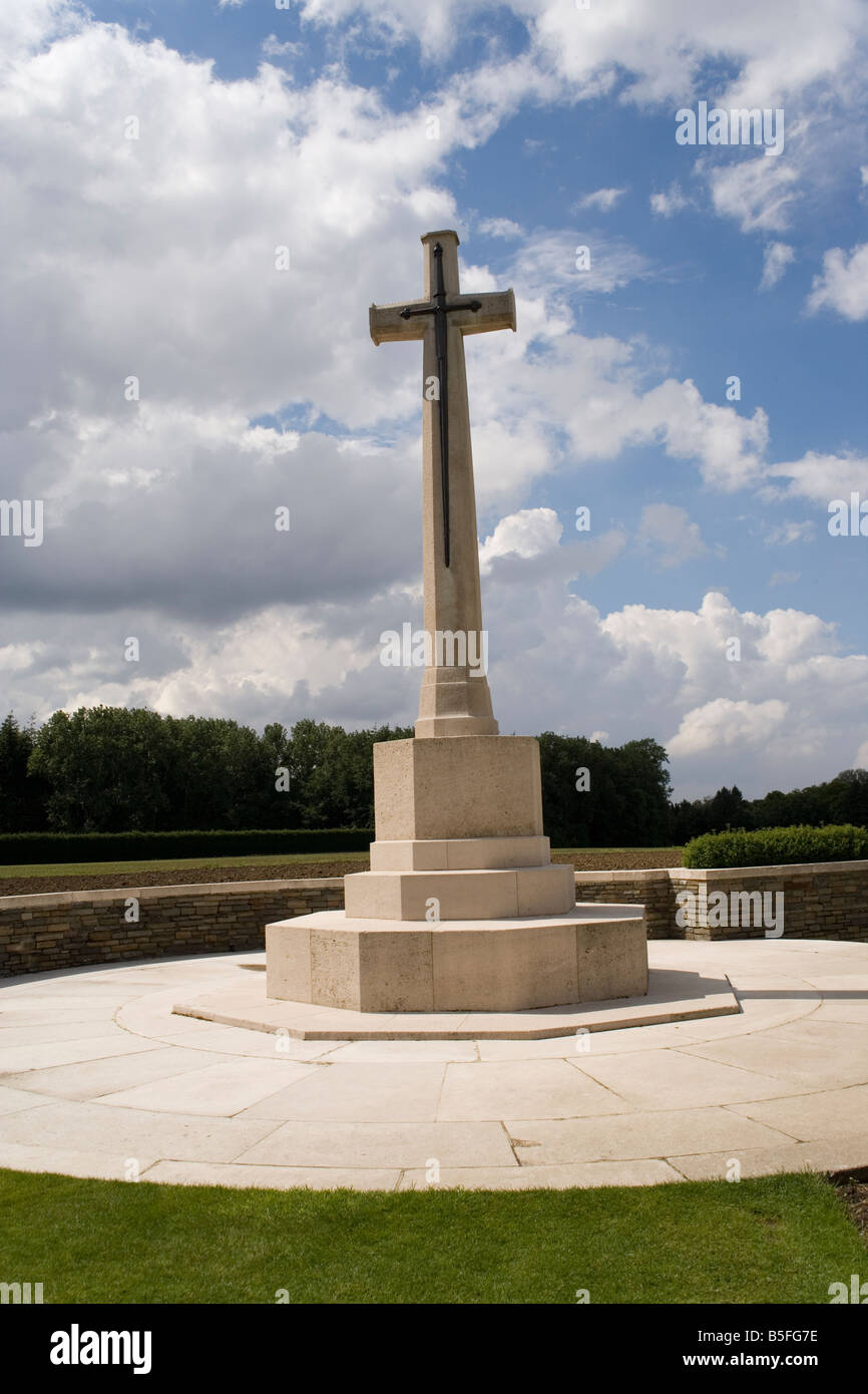 Polygon Wood Cemetery Flandre la scène d'une grande bataille de la Première Guerre mondiale Banque D'Images