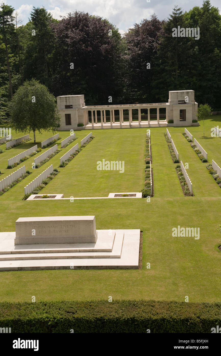 5e Division australienne memorial et cimetière de buttes dans le bois du Polygone Flandre la scène d'une grande bataille de la Première Guerre mondiale Banque D'Images