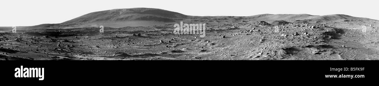 Vue panoramique de Mars Banque D'Images