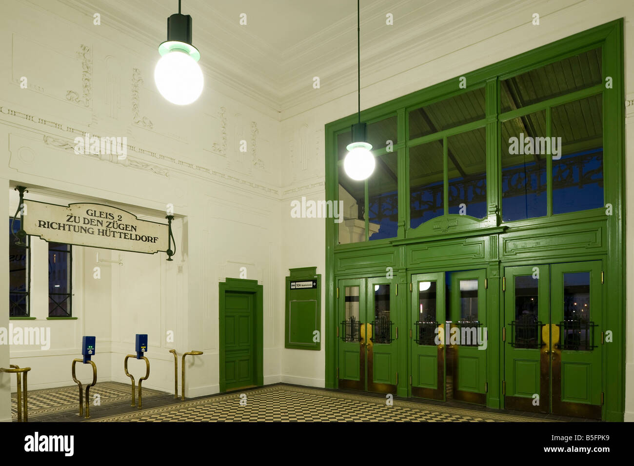 Stadtbahnstation von Wien Schönbrunn Vienne Otto Wagner architecte Otto Wagner Stadtbahn par Banque D'Images