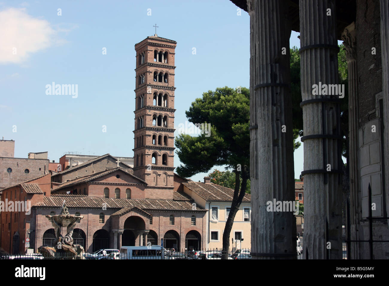 L'église Santa Maria in Cosmedin, Rome, Italie Banque D'Images