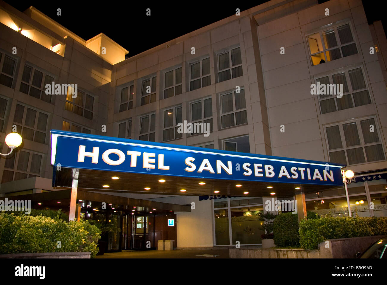 Hotel San Sebastian dans la ville de Donostia San Sebastian Guipuzcoa Pays Basque nord de l'Espagne Banque D'Images