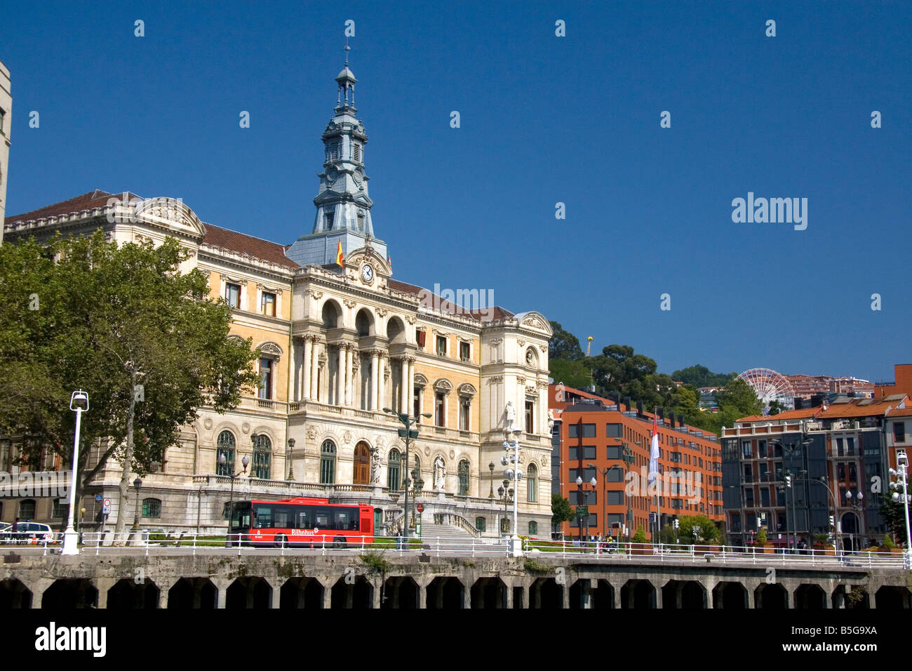 L'Hôtel de ville de Bilbao BISCAYE Pays Basque nord de l'Espagne Banque D'Images