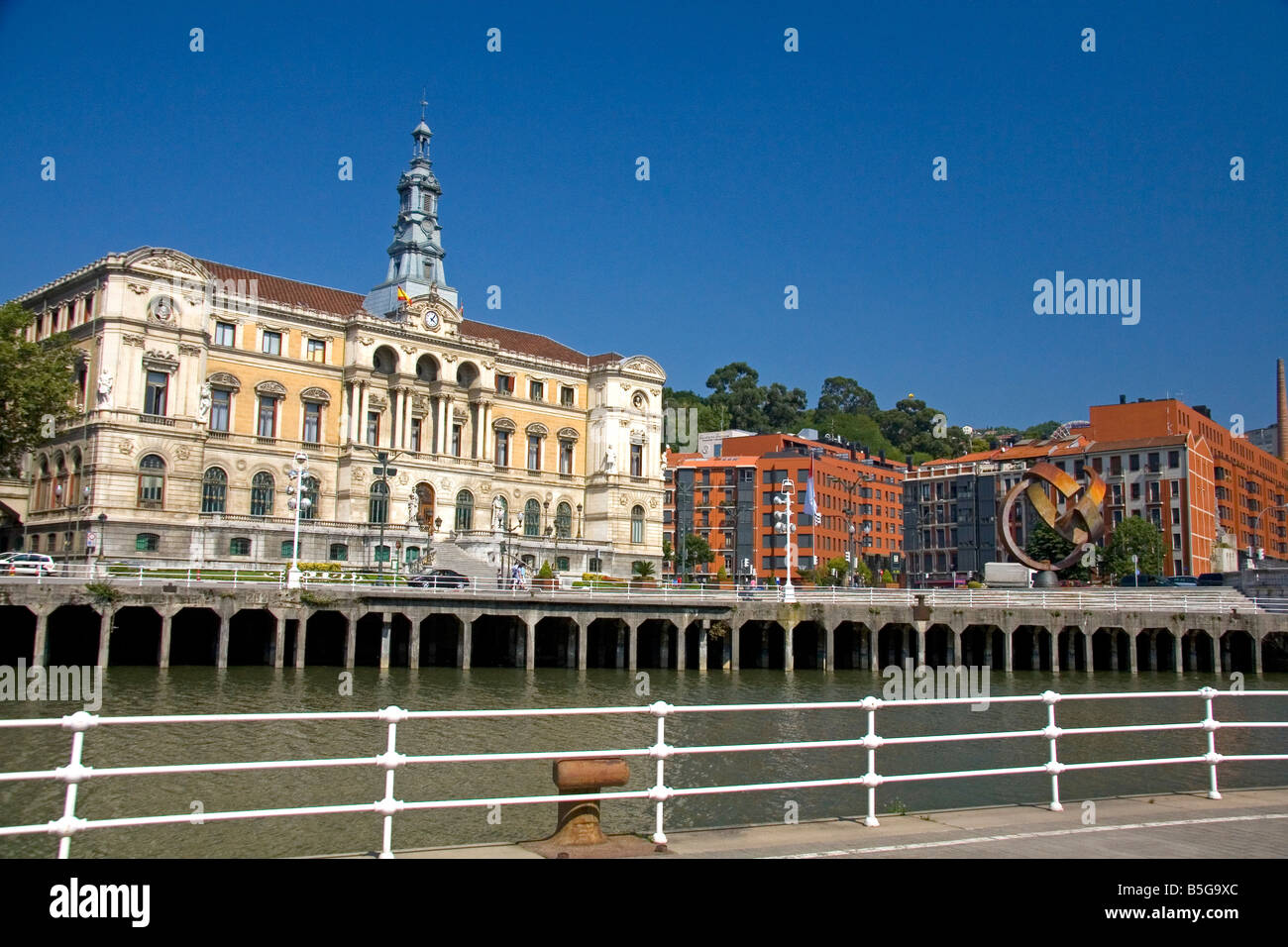 L'Hôtel de ville de Bilbao BISCAYE Pays Basque nord de l'Espagne Banque D'Images