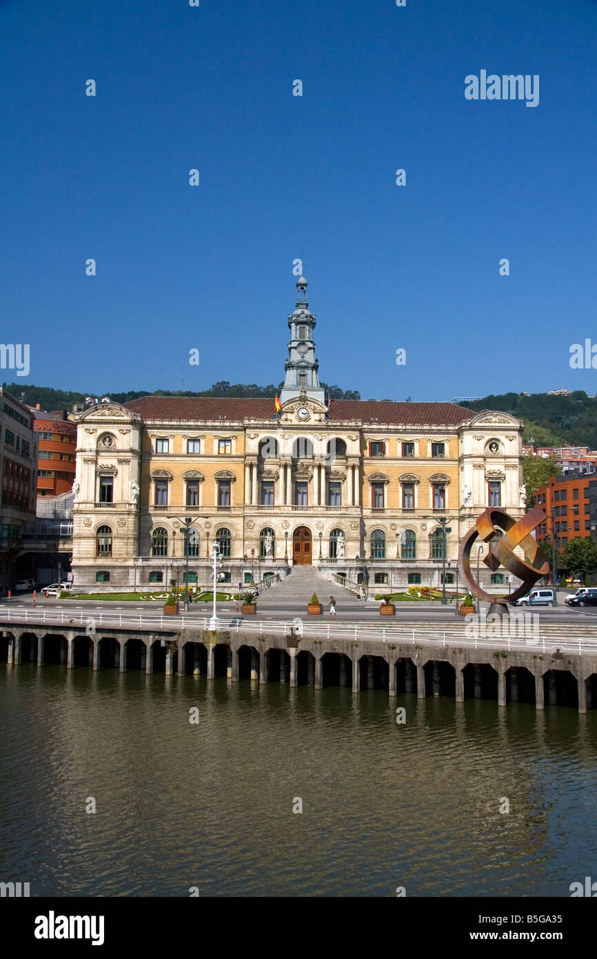 L'Hôtel de ville de Bilbao BISCAYE Pays Basque nord de l'Espagne Banque D'Images