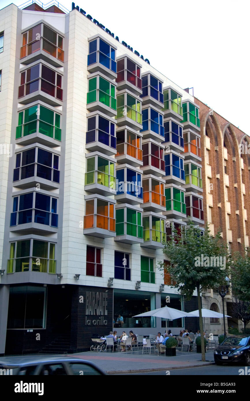 L'Hesperia Bilbao Hotel dans le vieux quartier de la ville de Bilbao BISCAYE Pays Basque nord de l'Espagne Banque D'Images