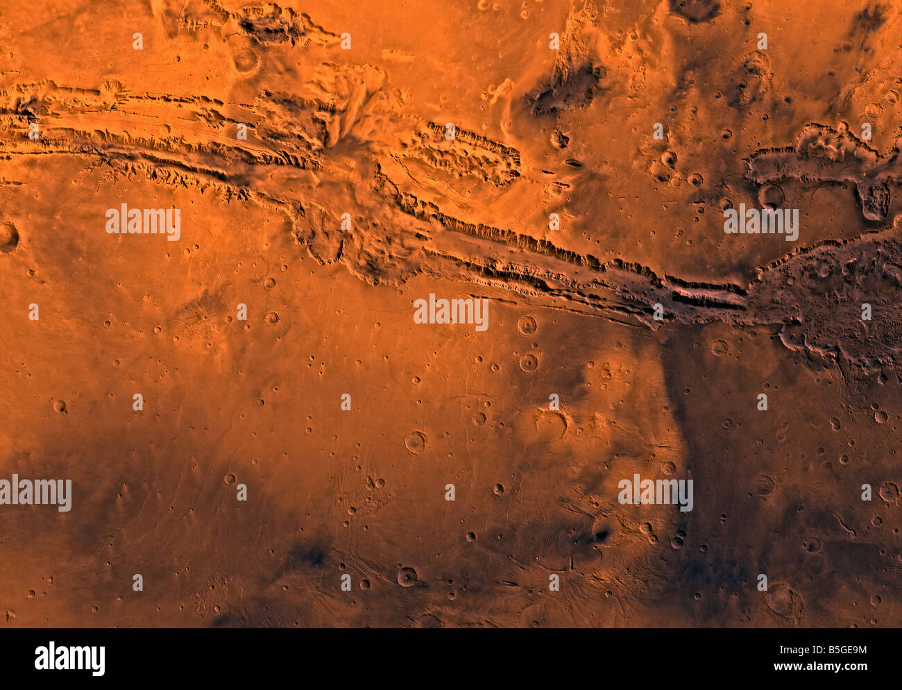 Coprates Région de Mars. Banque D'Images