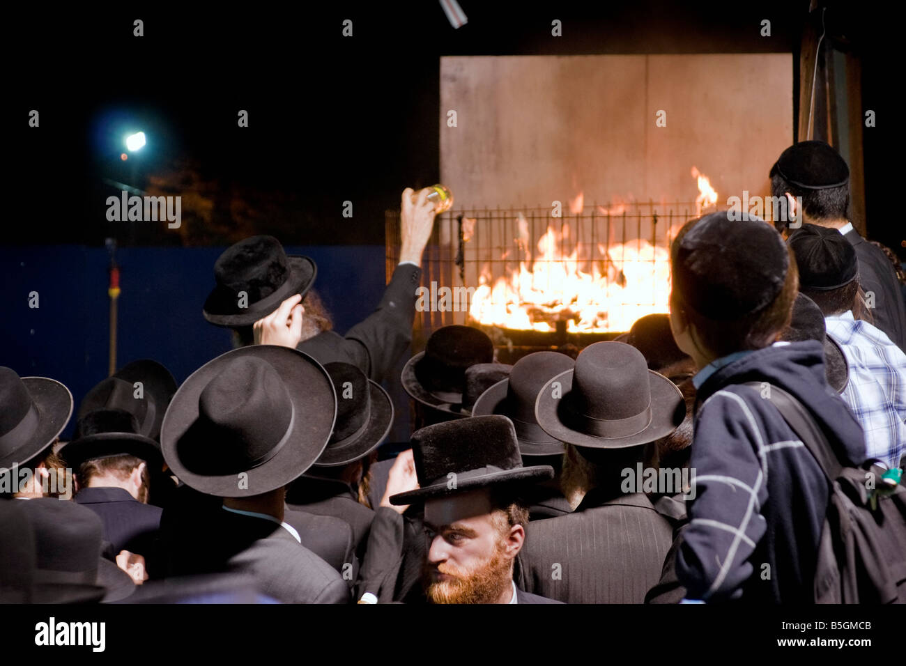 SMeron, Israël. Au cours de la fête juive de 'vacances' de Lag BaOmer - la 18e du mois hébreu Iyar. Banque D'Images