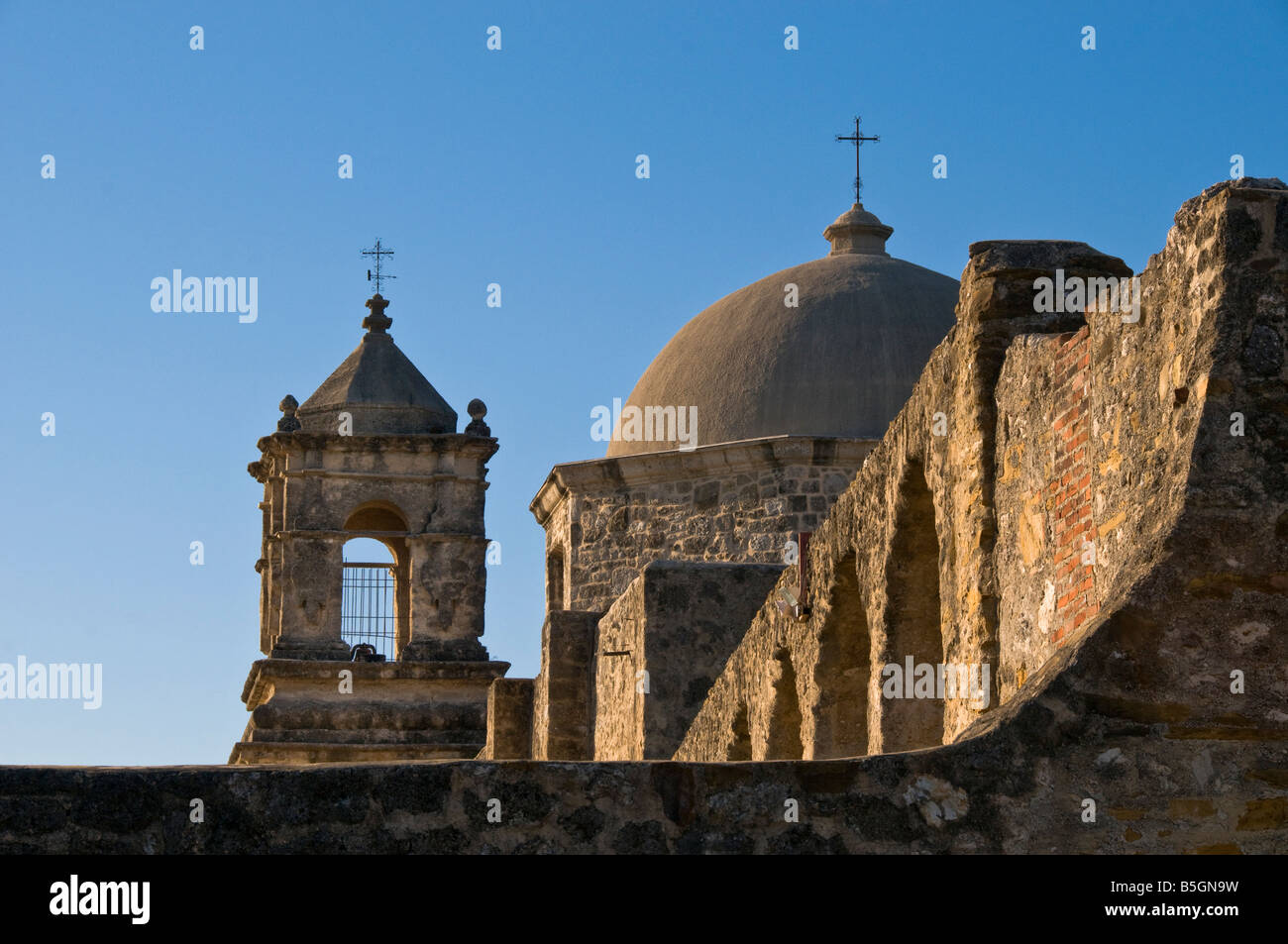 Mission San Jose, San Antonio, Texas. Banque D'Images