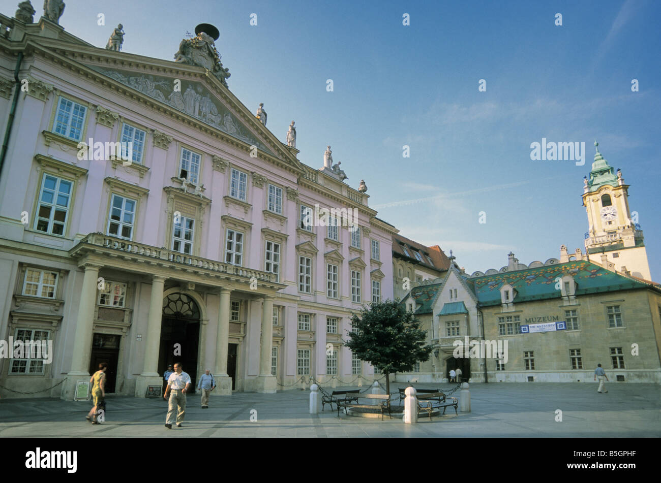 Palais de primates Primacialne Namestie à Bratislava Slovaquie Banque D'Images