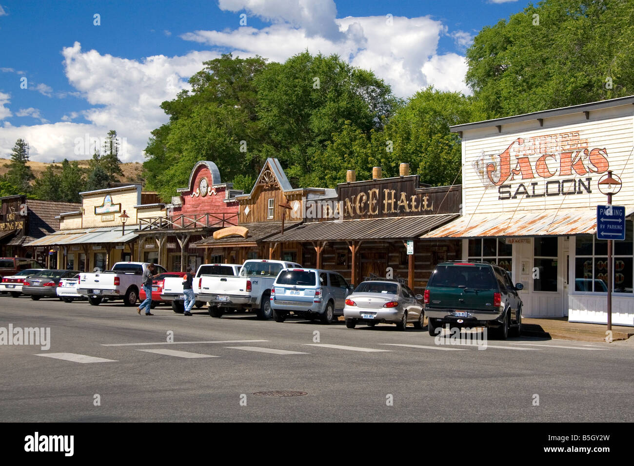 Petite ville de Winthrop Washington Banque D'Images