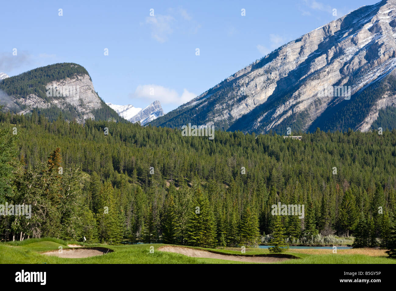 Golf Banff Springs, Banff, Alberta, Canada Banque D'Images