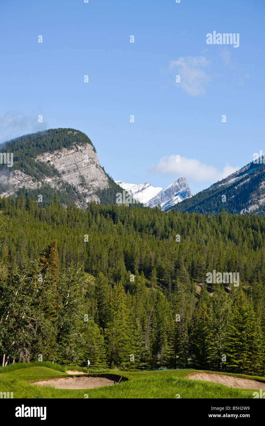 Golf Banff Springs, Banff, Alberta, Canada Banque D'Images