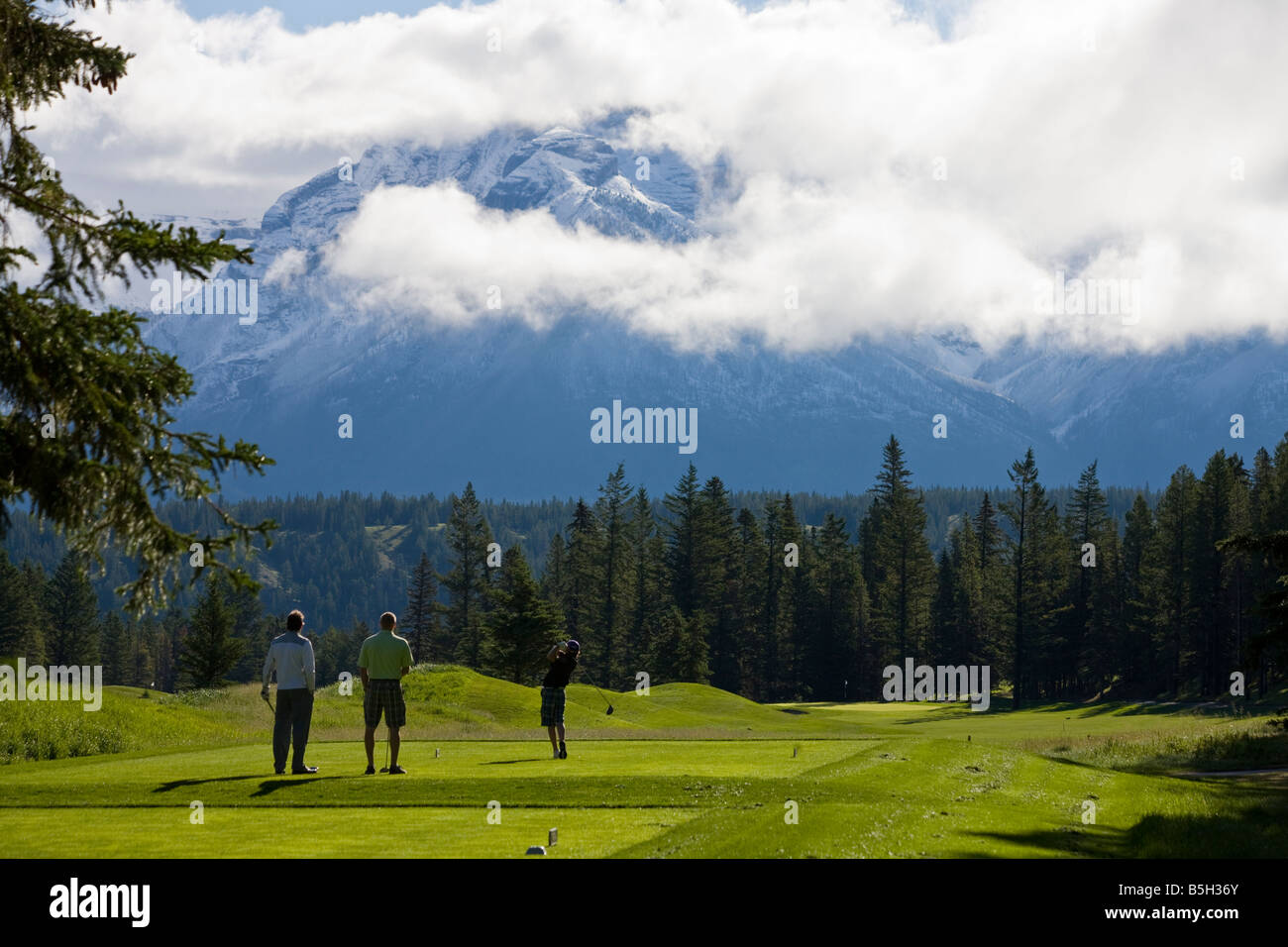 Golf Banff Springs, Banff, Alberta, Canada Banque D'Images