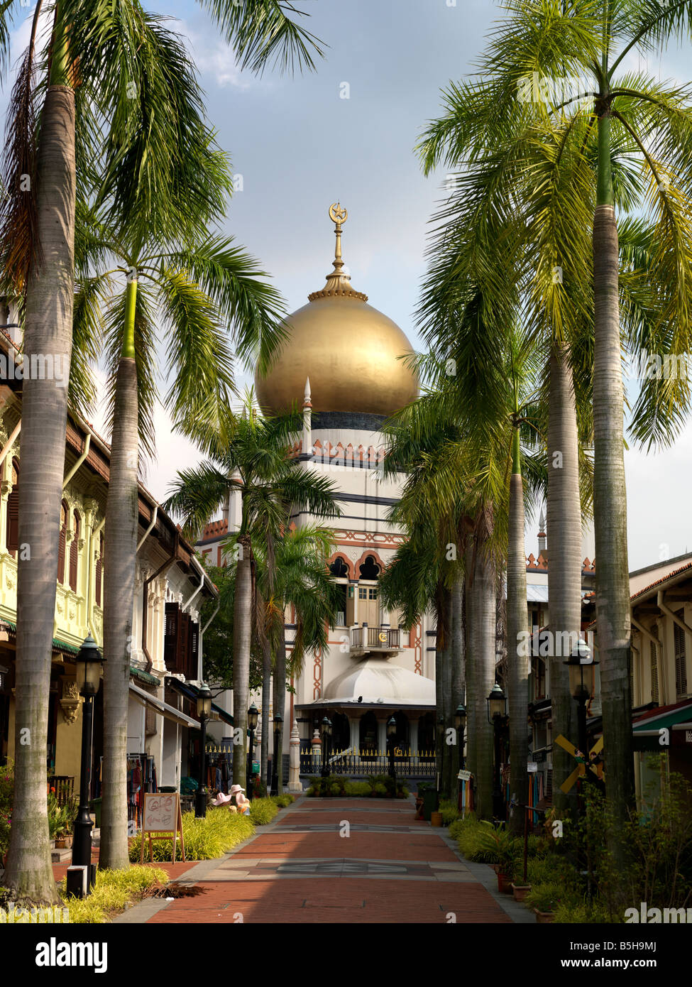 La Mosquée Sultan Muscat Street Singapore Banque D'Images