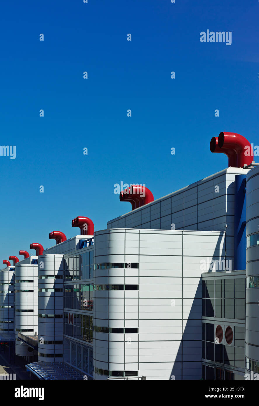 USA, Texas, Houston, George R Brown Convention Center vue extérieure Banque D'Images