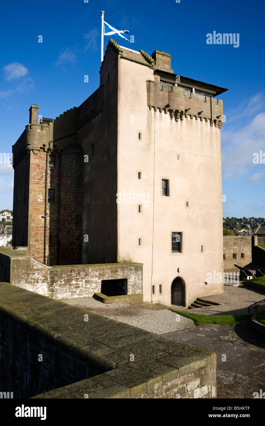 Le Château de Broughty Ferry, Broughty Ferry, Dundee, Ecosse. Banque D'Images