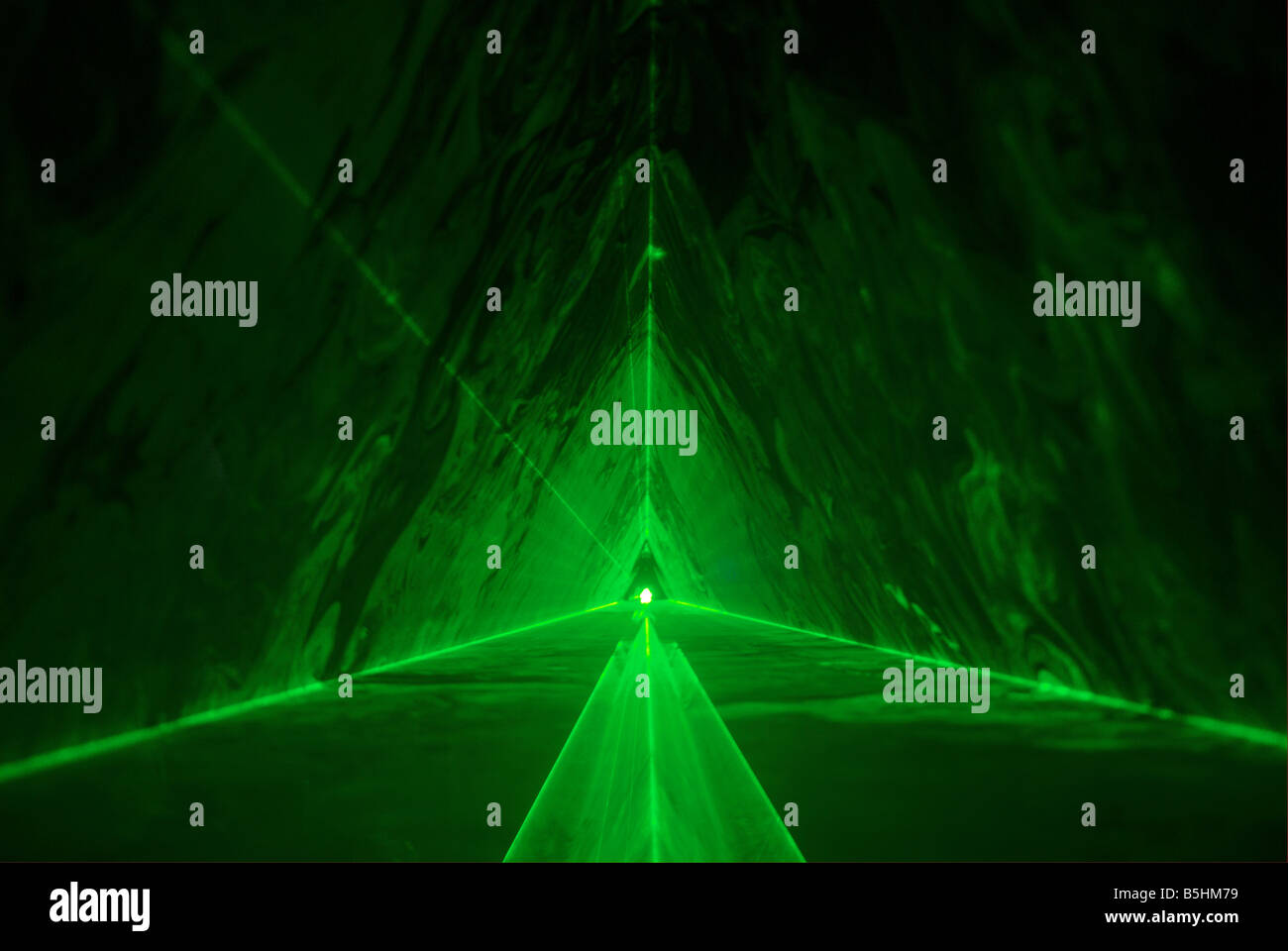 100MW Green Laser Divertissement Banque D'Images