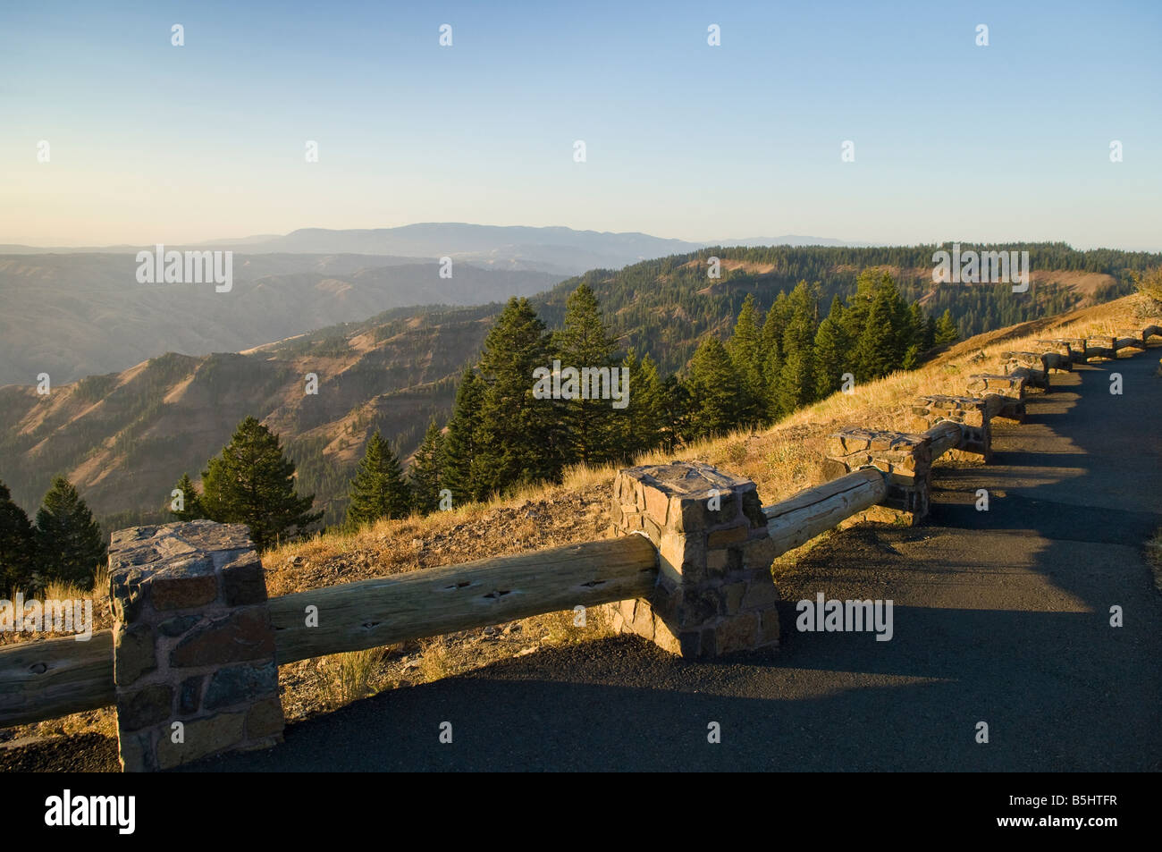 Hells Canyon Overlook Hells Canyon National Recreation Area Oregon Banque D'Images