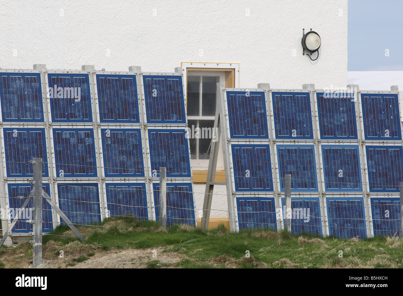 Cellules photovoltaïques utilisés pour alimenter des Orcades PHARE Banque D'Images