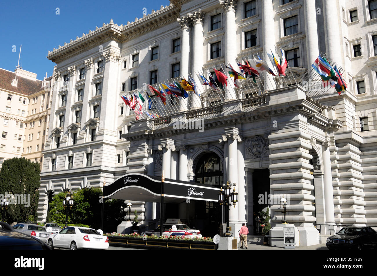 Fairmont Hotel, Nob Hill à San Francisco, Californie Banque D'Images