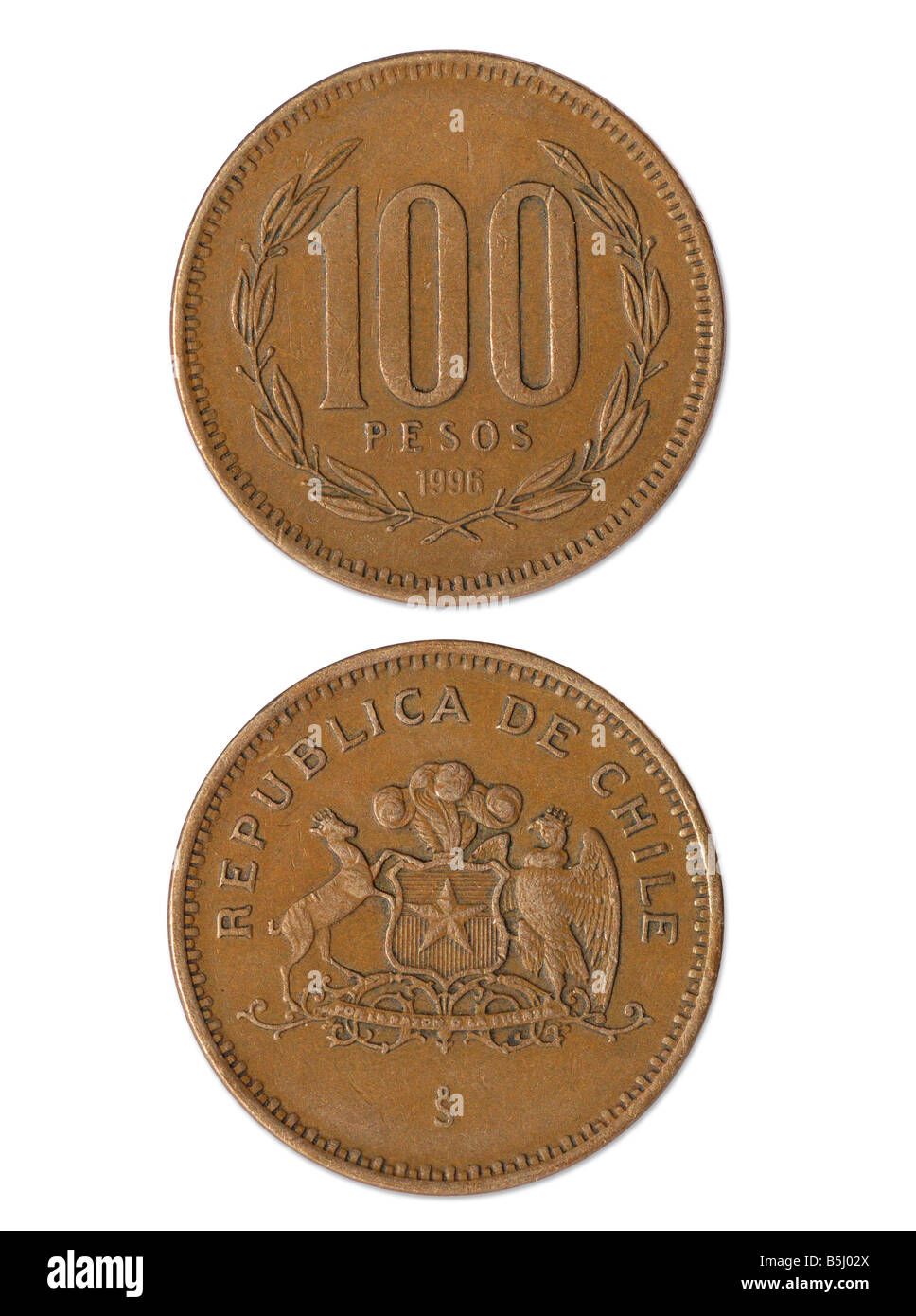 100 peso, Chili Banque D'Images