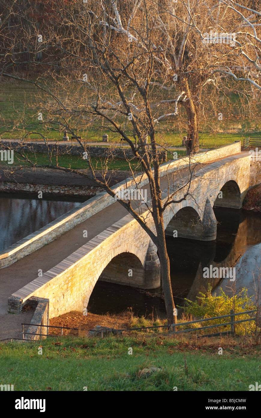 Champ de bataille National d'Antietam National Historic Park Washington County Maryland Banque D'Images