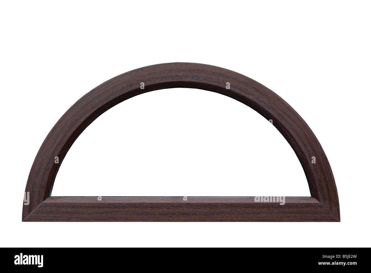 Fenêtre Demi-lune VEKA PVC Blanc 110x55 Cm – à Soufflet Double Vitrage