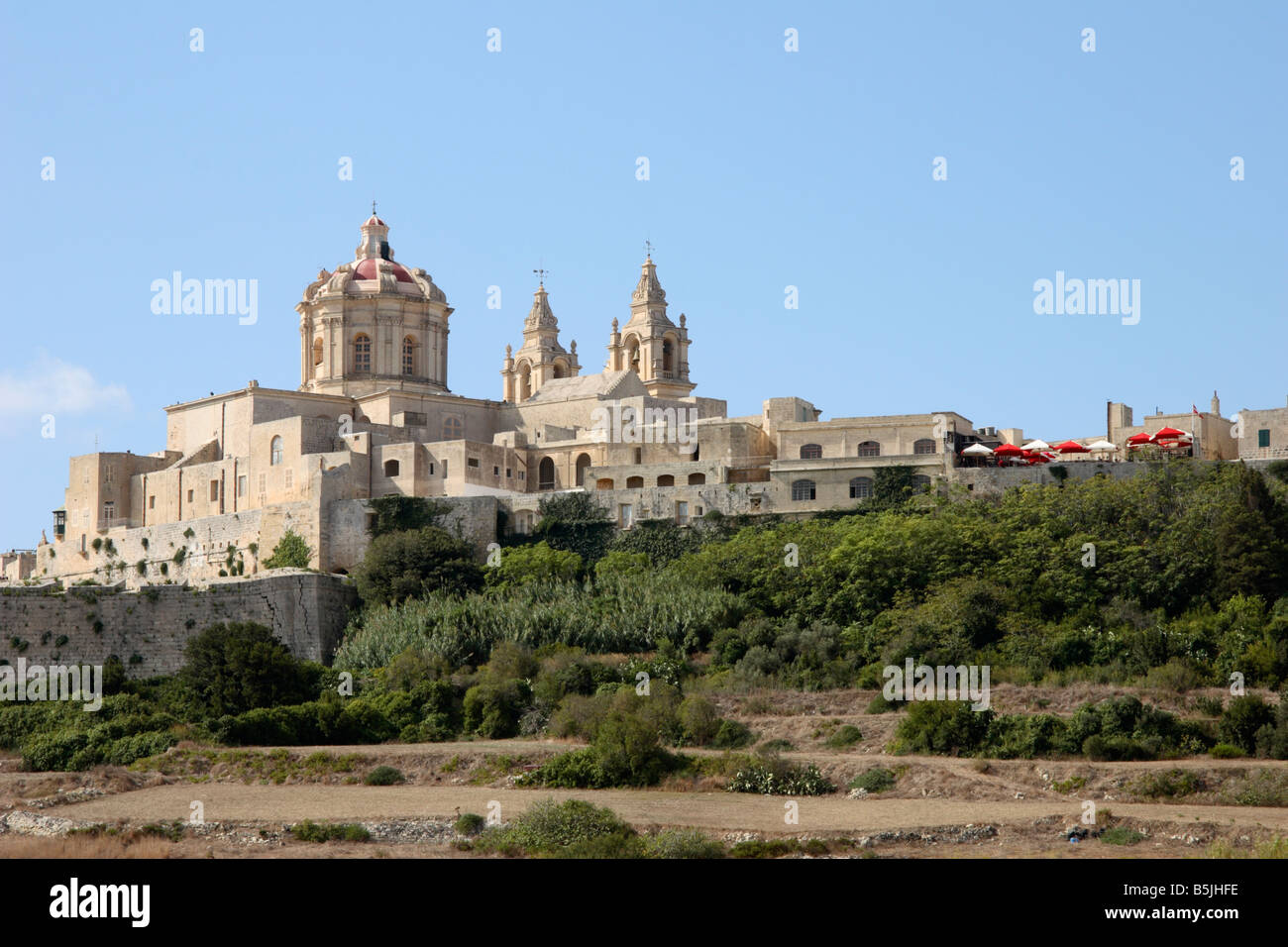 Mdina, 'The Silent City' dans le centre de Malte. Banque D'Images