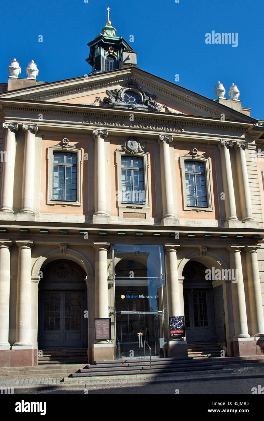 Maintenant Bourse Musée Nobel Stortorget Gamla Stan Stockholm Suède Banque D'Images