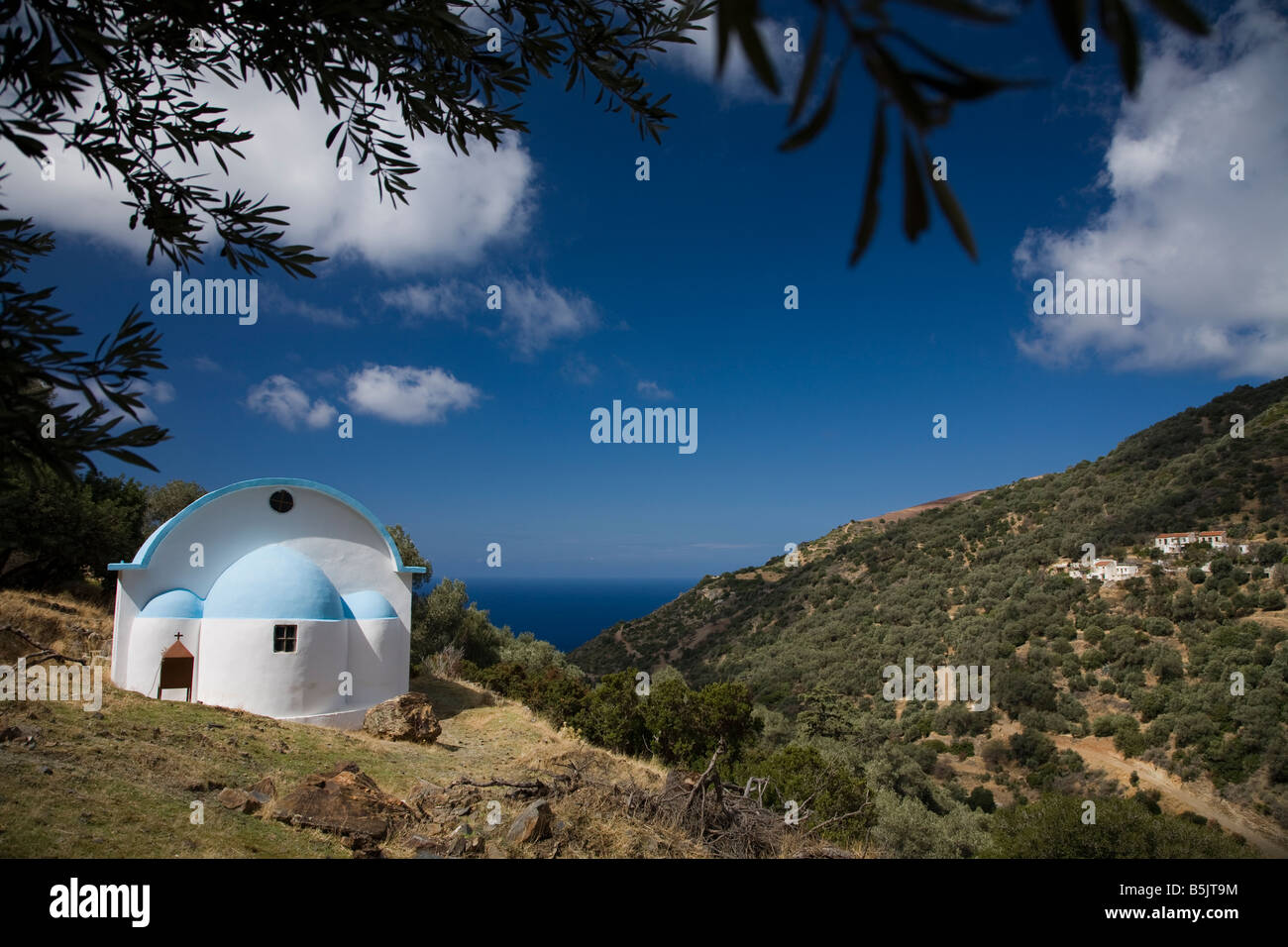 Près de l'église de Kambos, Crète de l'Ouest Banque D'Images
