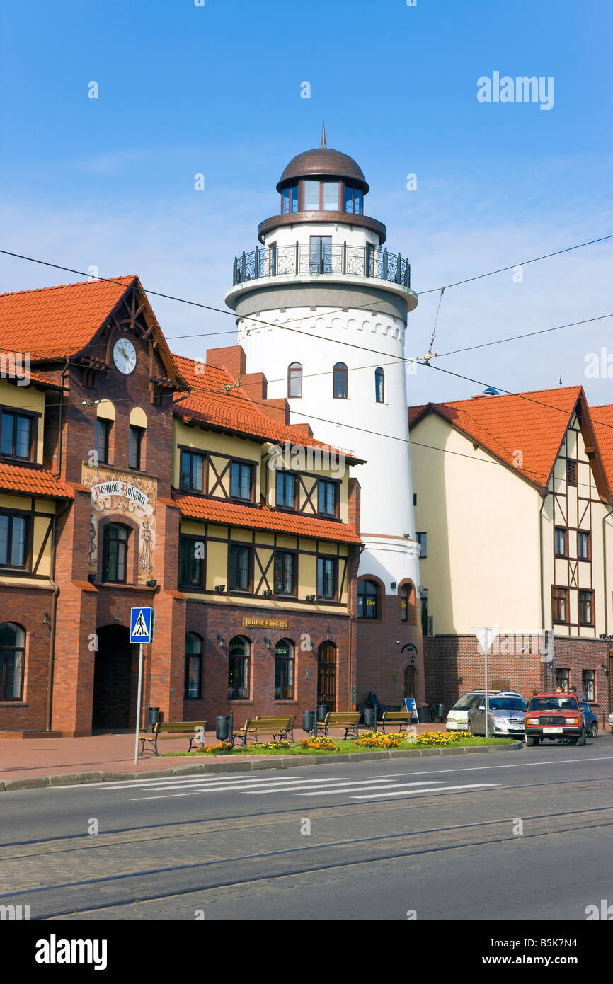 La Russie, Kaliningrad, Konigsberg Village Poisson - logement moderne de développement de l'hôtellerie et de la restauration Banque D'Images