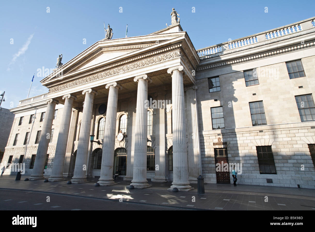 Le General Post Office (GPO) site de l'Insurrection de Pâques 1916 sur O'Connell Street Dublin 1 Irlande Banque D'Images