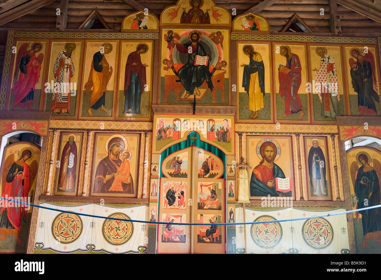 Fresques dans la Cathédrale du Christ Sauveur à Kaliningrad, Russie Banque D'Images