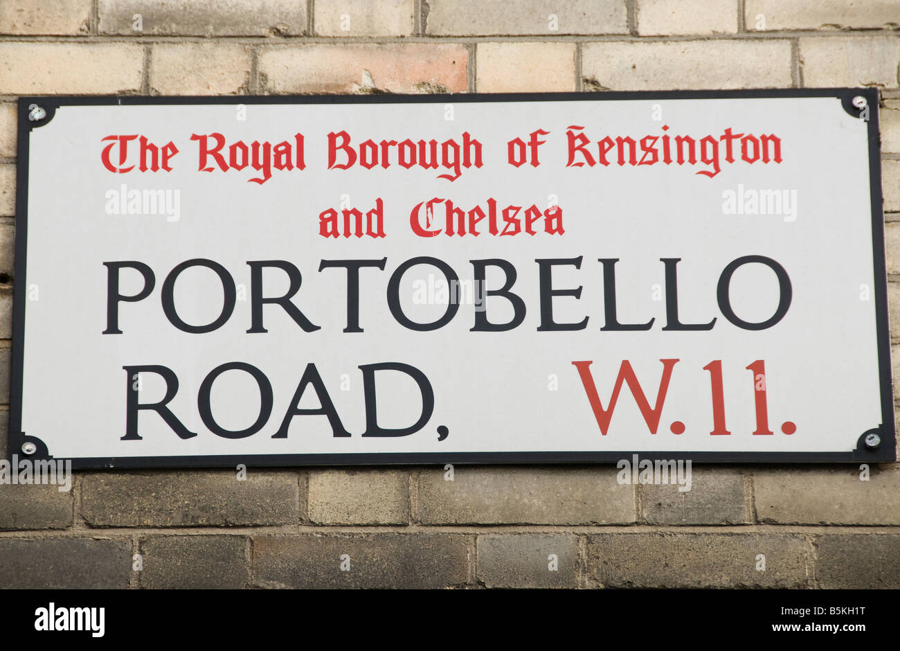 Londres Notting Hill Portobello Road Banque D'Images