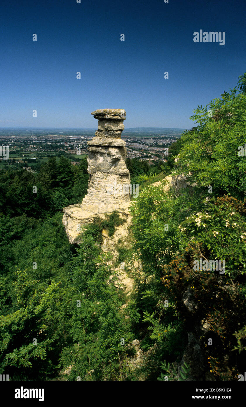 La cheminée du diable, Gloucestershire, Royaume-Uni. Banque D'Images