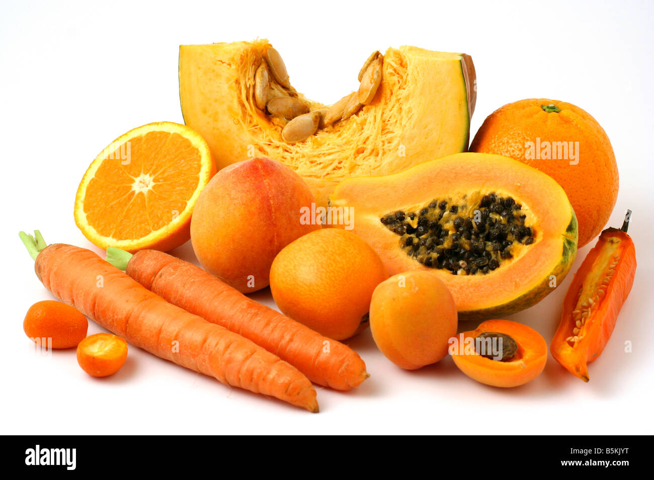 Les fruits et légumes orange Photo Stock Alamy