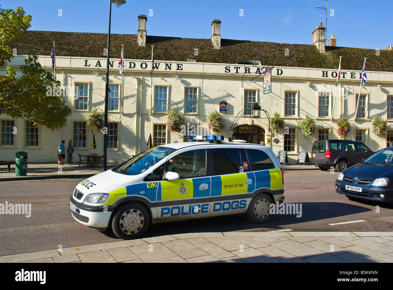 Les chiens de police voiture à Calne Wiltshire England UK UE Banque D'Images