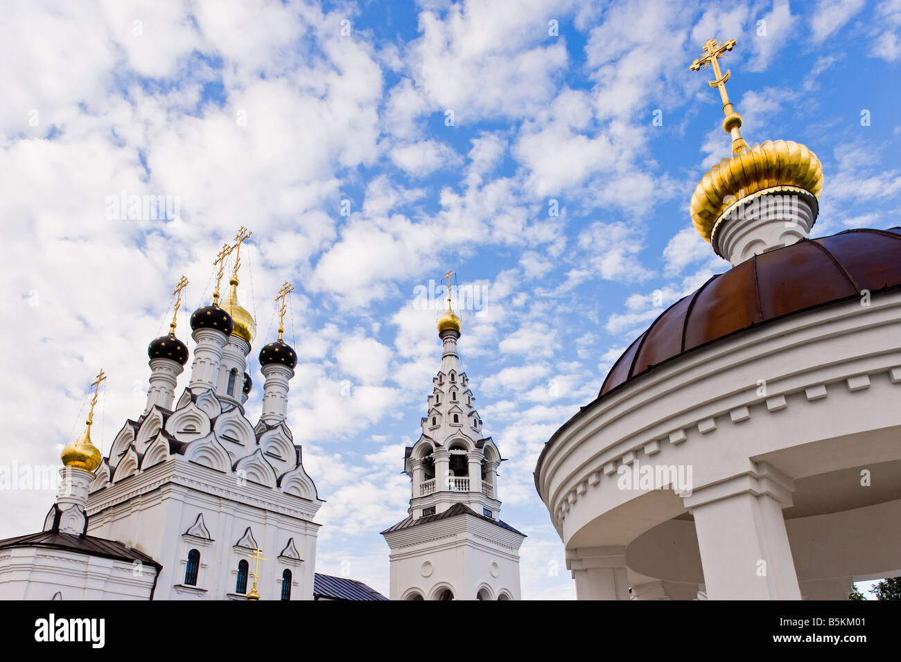 La Russie, de l'Oblast de Kaliningrad, l'Eglise orthodoxe russe en Bagrationovsk Banque D'Images