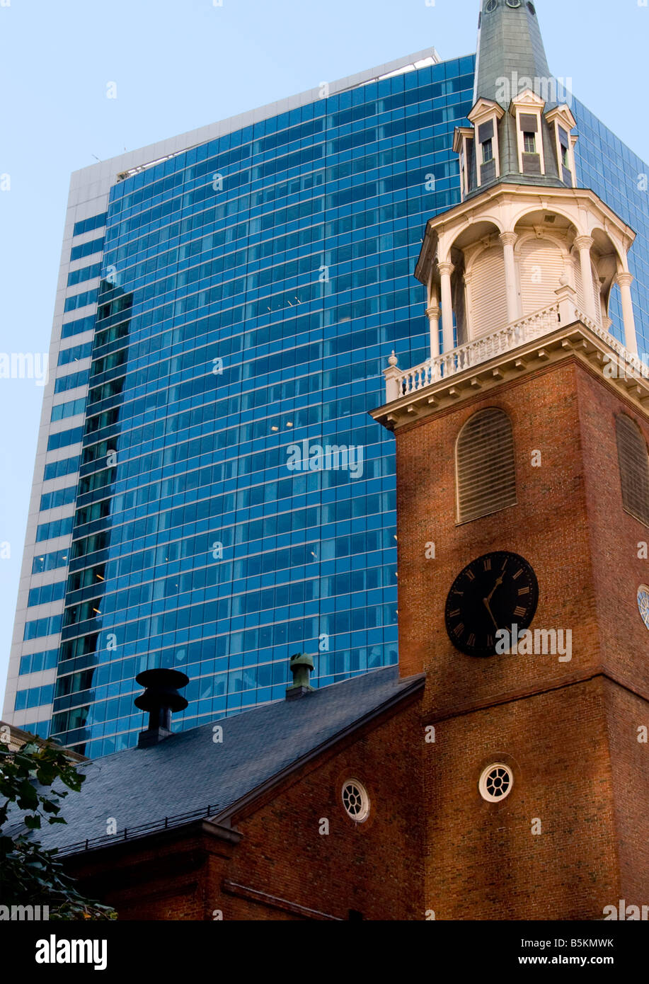 Ville : Ancien et Nouveau dans la région de Boston, de la masse, de la Nouvelle Angleterre USA Banque D'Images