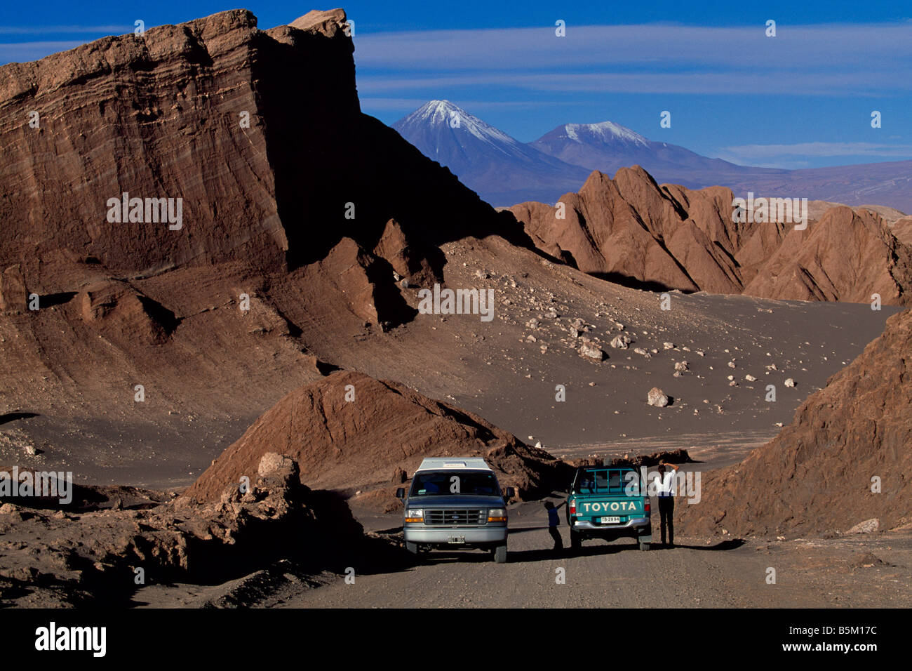 Valle de la Luna San Pedro de Atacama au Chili Banque D'Images