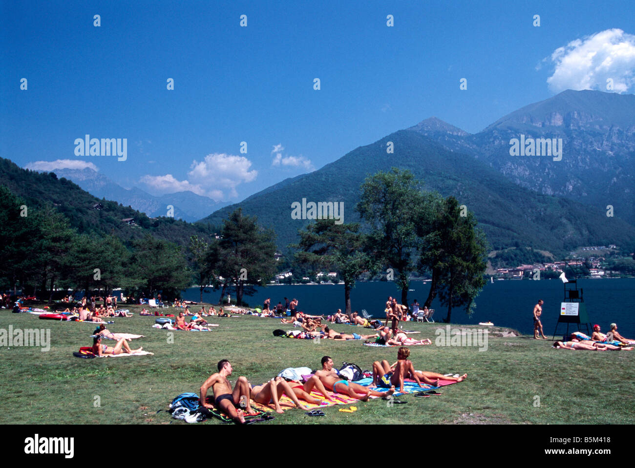 Molina di Ledro lac Lago Lac de Garde Italie Banque D'Images